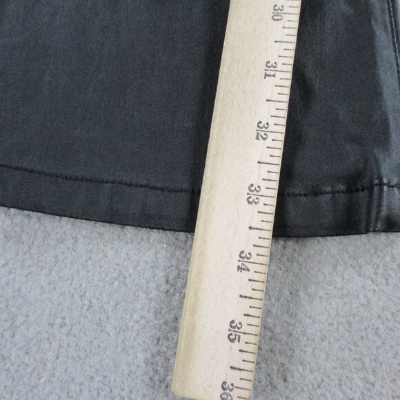 Edikted Luna Faux Leather Flare Pants Womens XS Grunge Y2K Clubwear Going Out - Picture 8 of 13